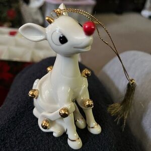 Vintage Lenox “Rudolph Rings In The Holiday” Ornament